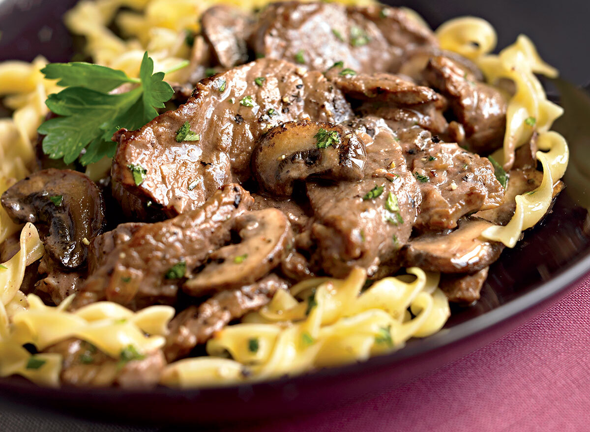 Paleo beef stroganoff