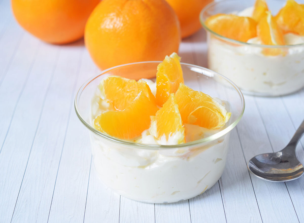 oranges and yogurt