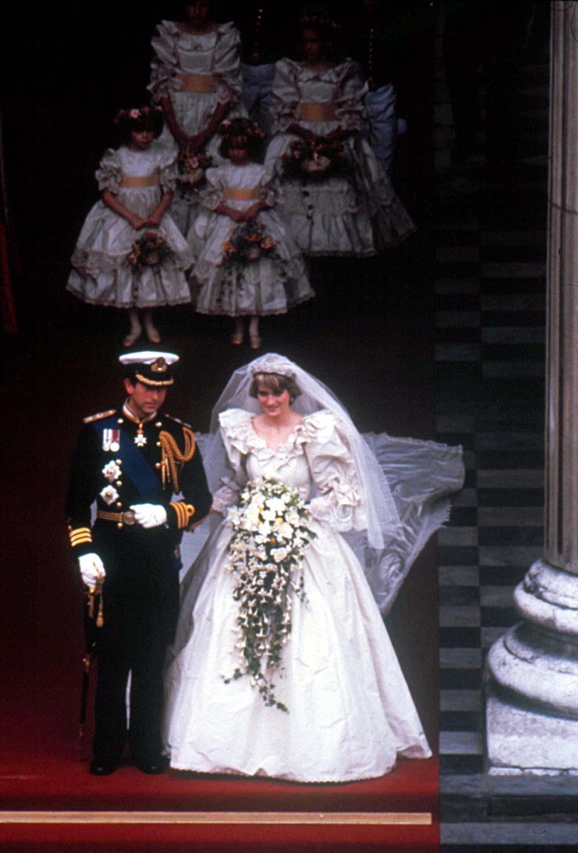 Princess Diana Prince Charles Wedding, aerial view, 1981