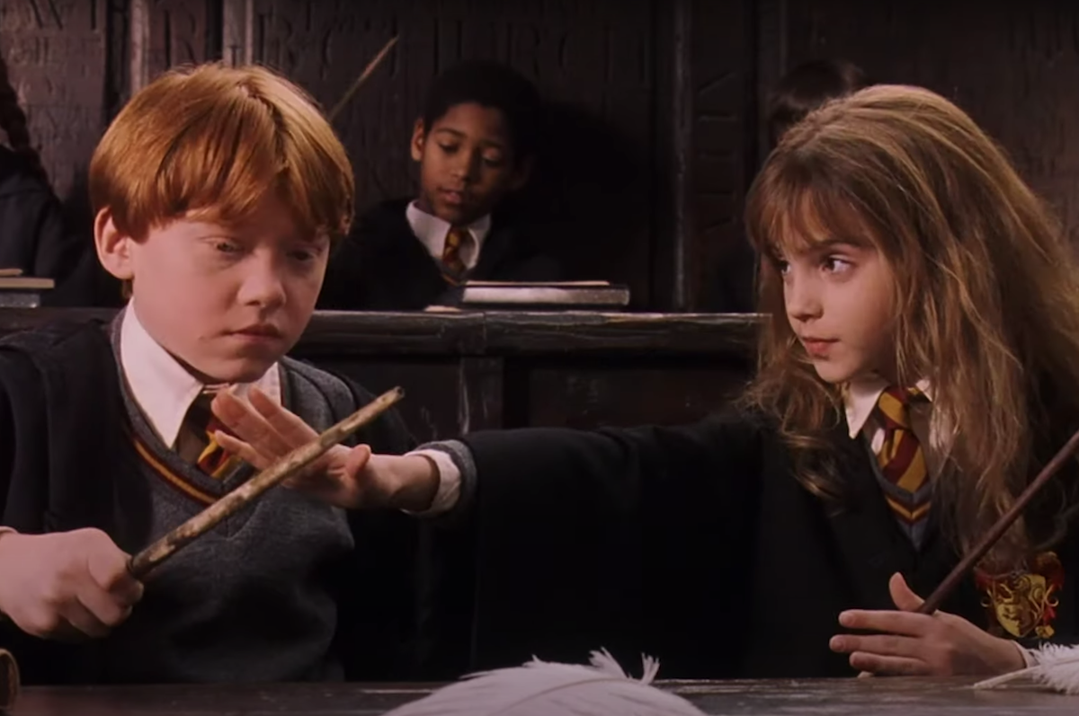 Rupert Grint and Emma Watson in 