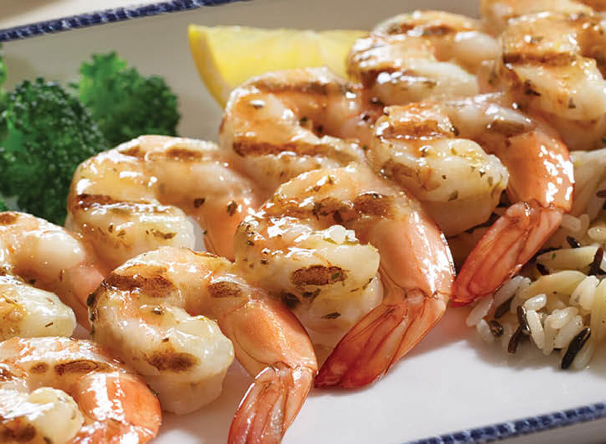 Wood grilled shrimp