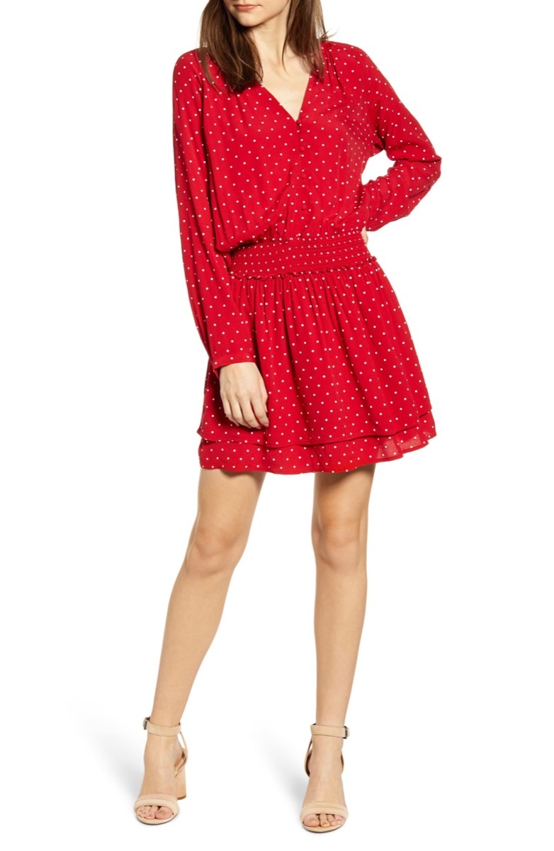 red polka dot dress, Nordstrom anniversary sale