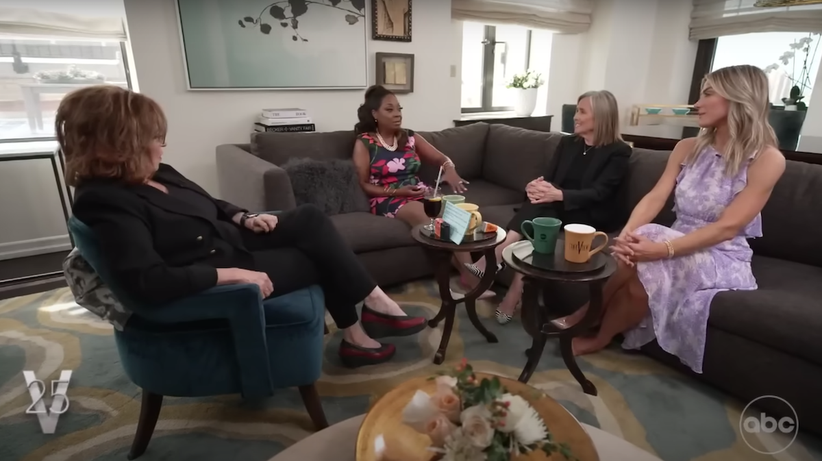 Joy Behar, Star Jones, Meredith Vieira, and Debbie Matenopoulos during their 