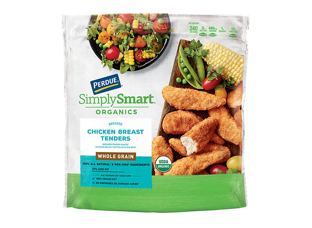 bag of perdue frozen whole grain chicken tenders