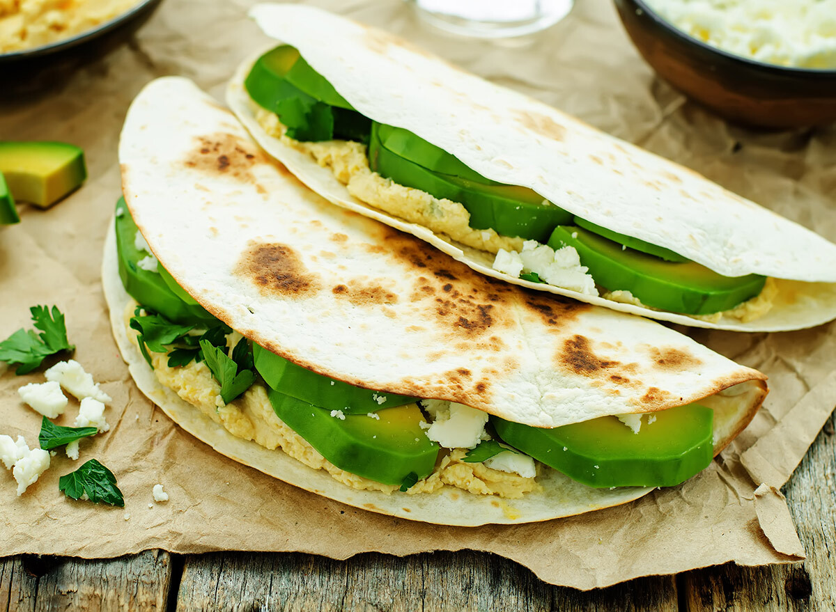 grilled tacos with veggies