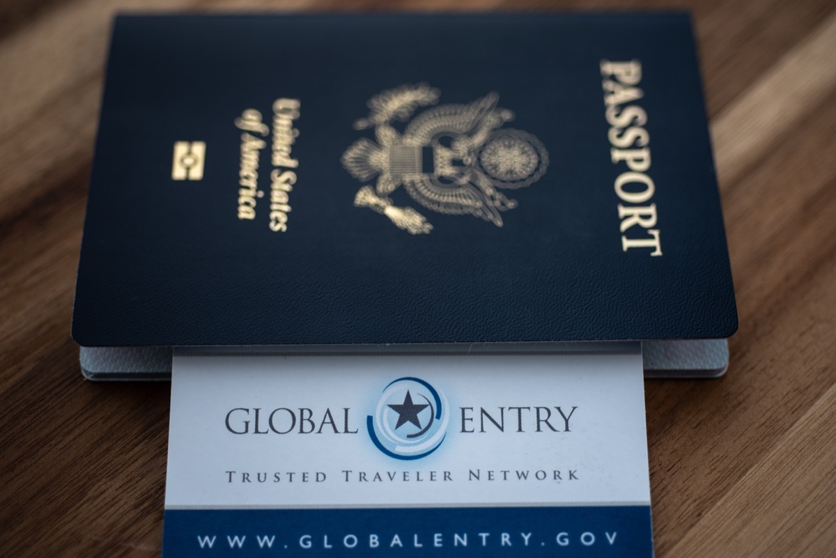 passport with global entry form