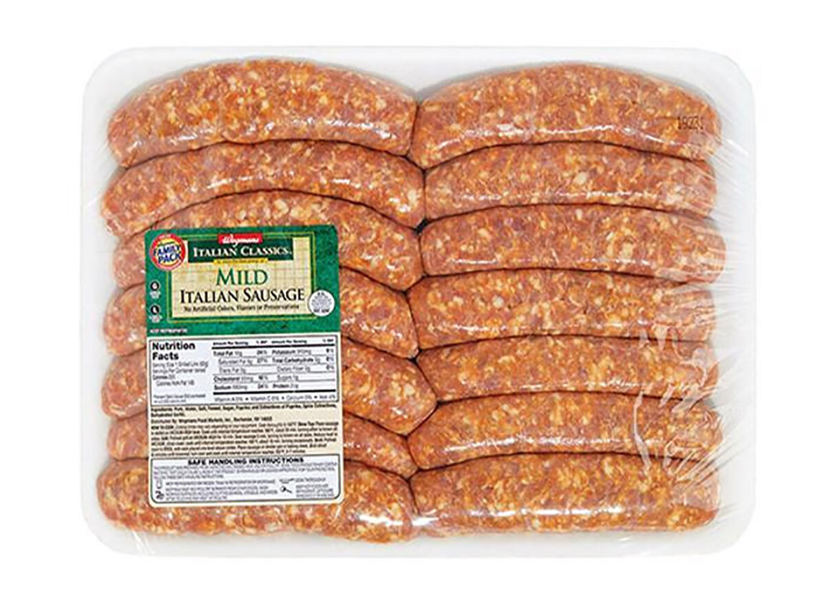 wegmans mild italian sausage