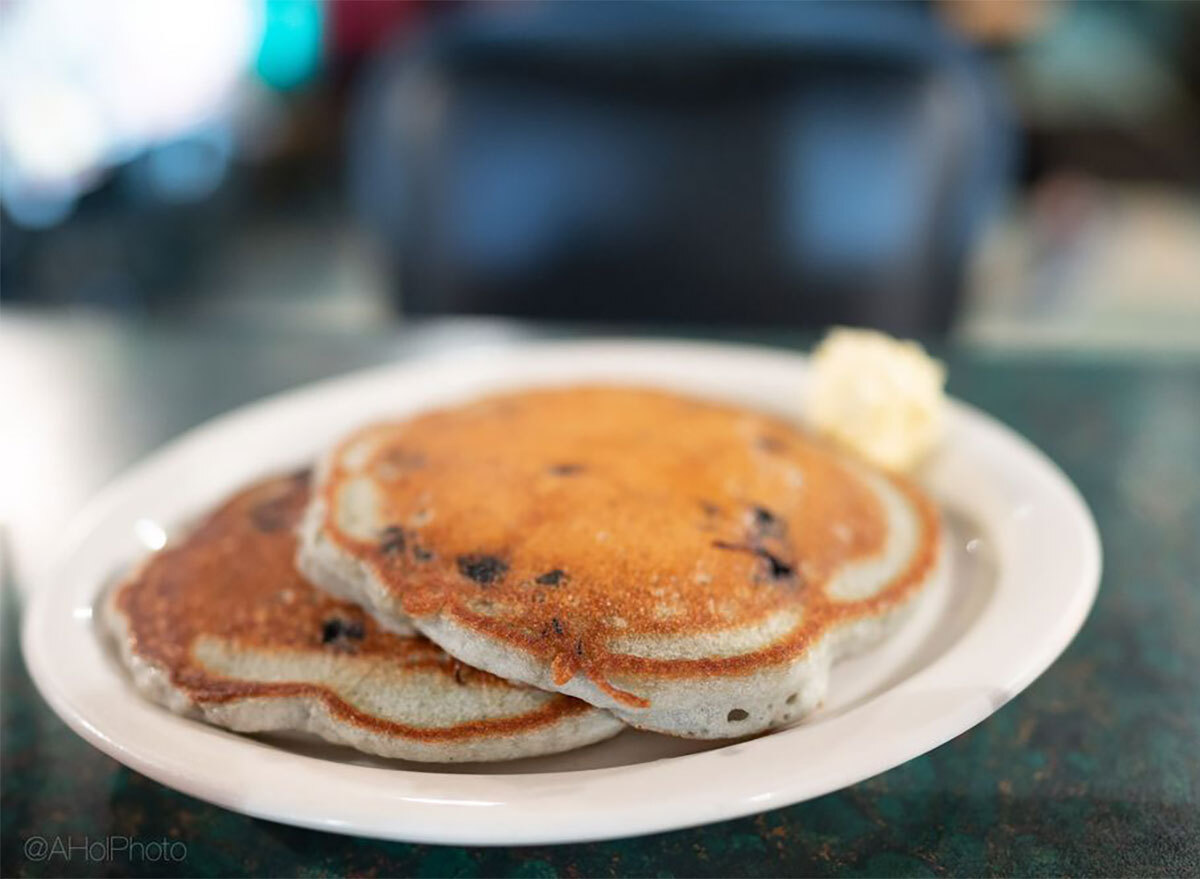 blueberry pancakes from granny b's diner alaska