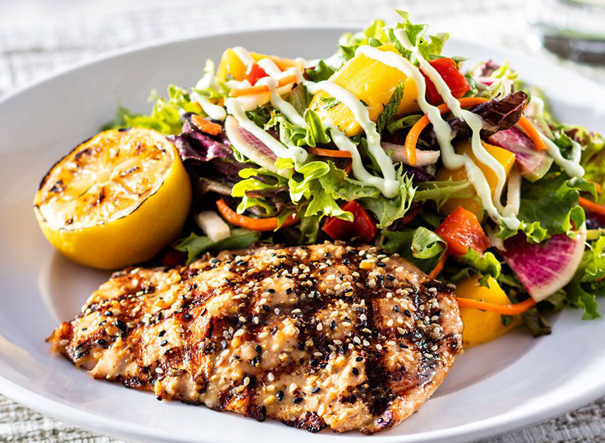 season 52 sesame grilled salmon salad