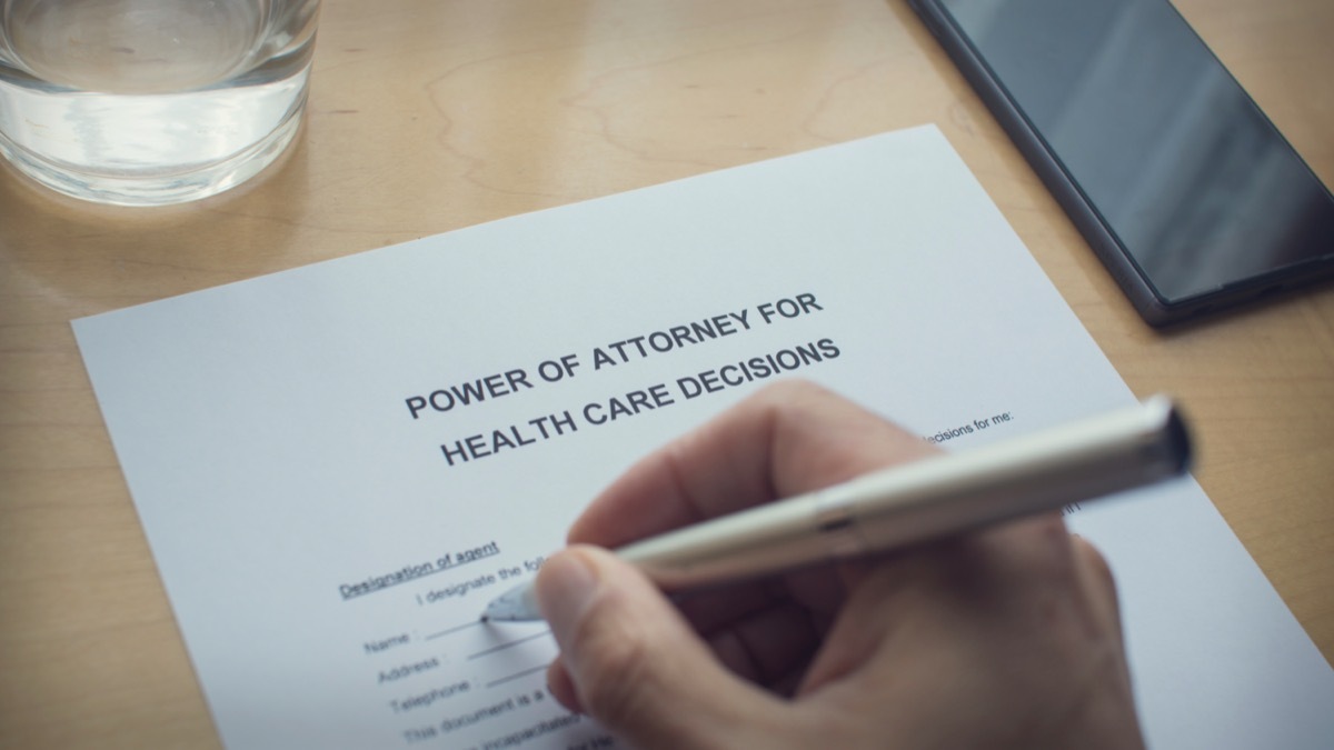 power of attorney for health care decisions