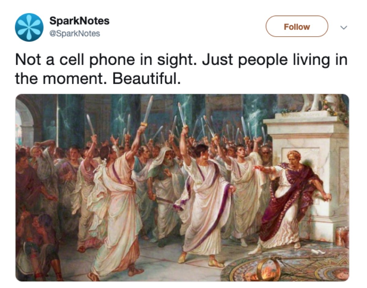 not a cell phone in sight meme, 2019 memes