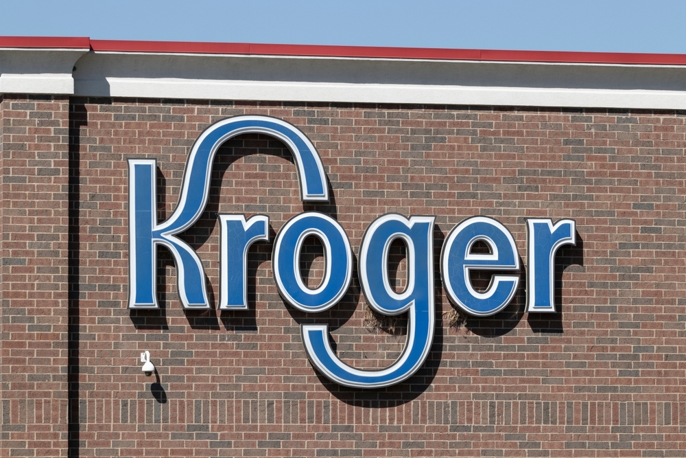 A sign outside a Kroger