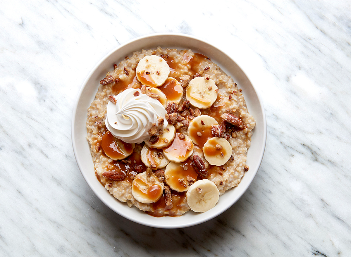 corner bakery banana foster steel cut oatmeal