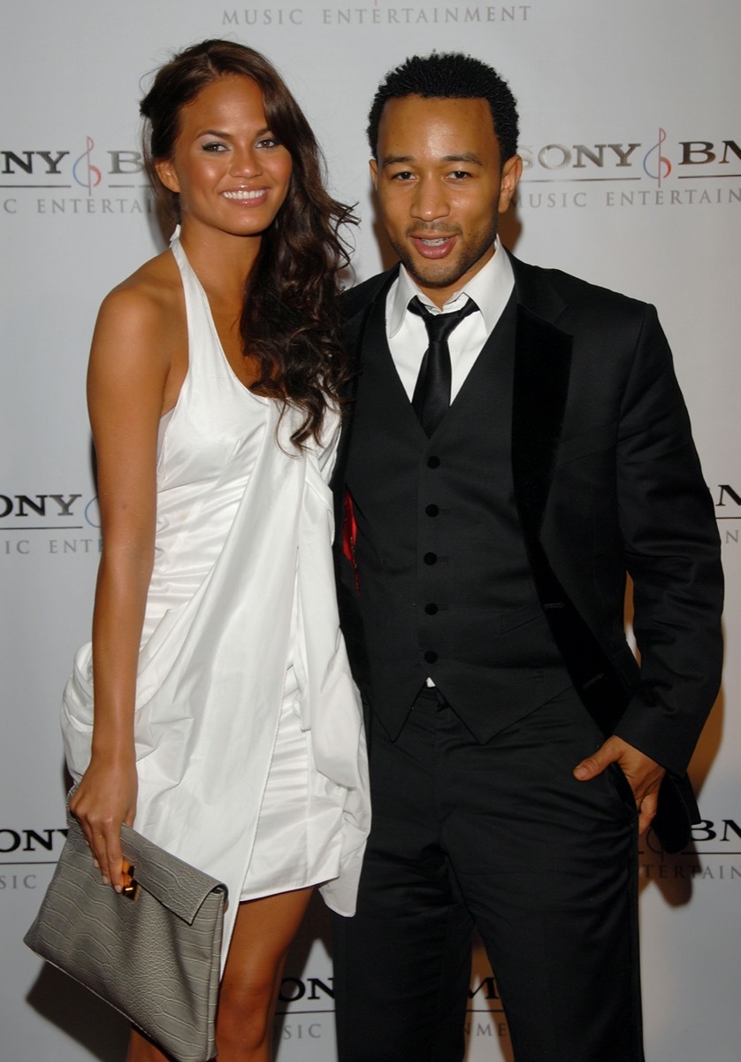 Chrissy Teigen and John Legend in 2008