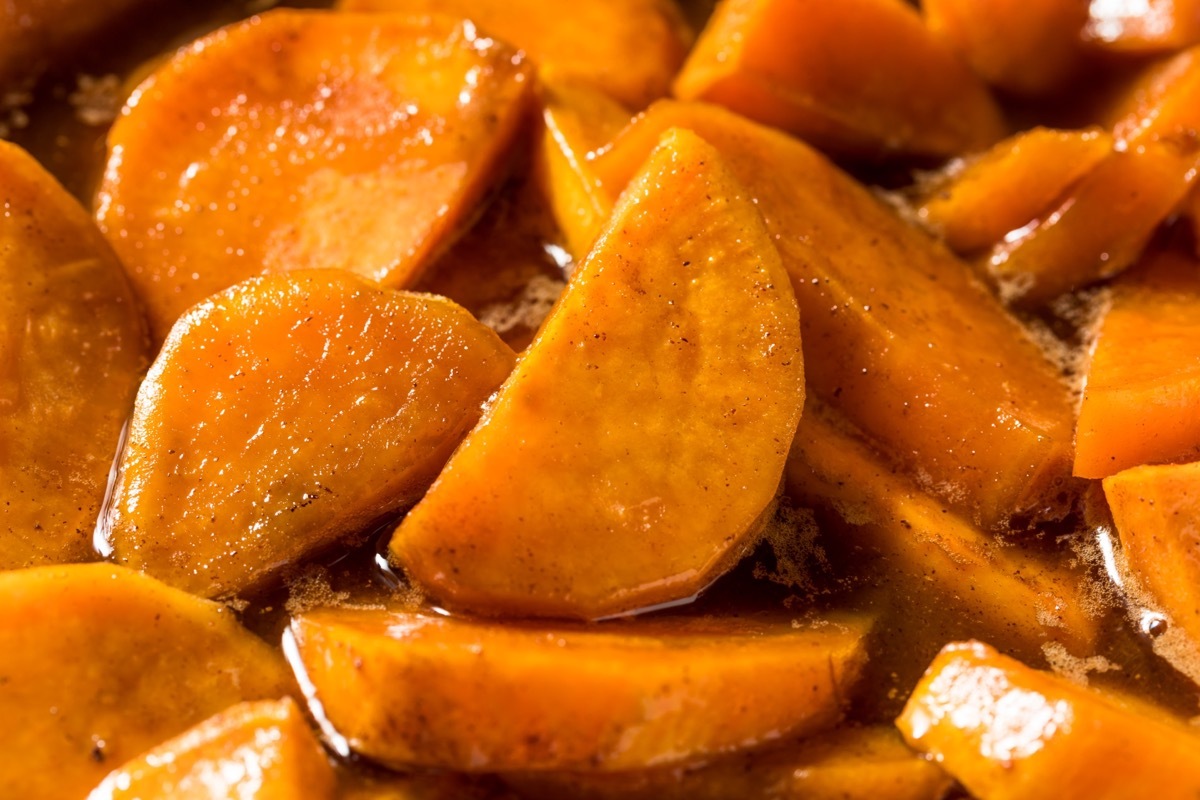 Homemade Thanksgiving Candied Yams with Brown Sugar